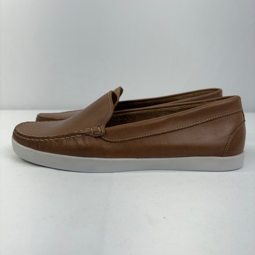 MJNY Marc Joseph New York Women's Brown Leather Loafer Sneaker 8.5